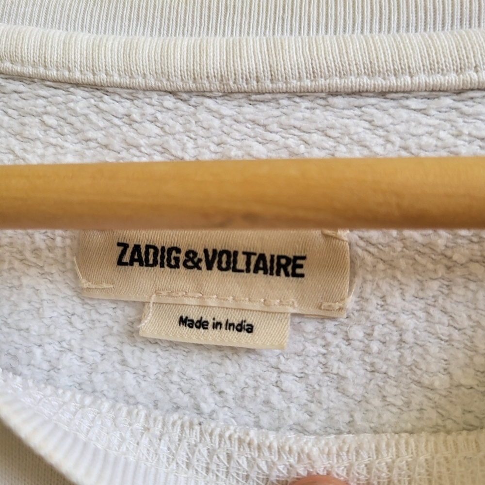 Zadig & Voltaire  White Skull Print Sweater - Picture 3 of 5